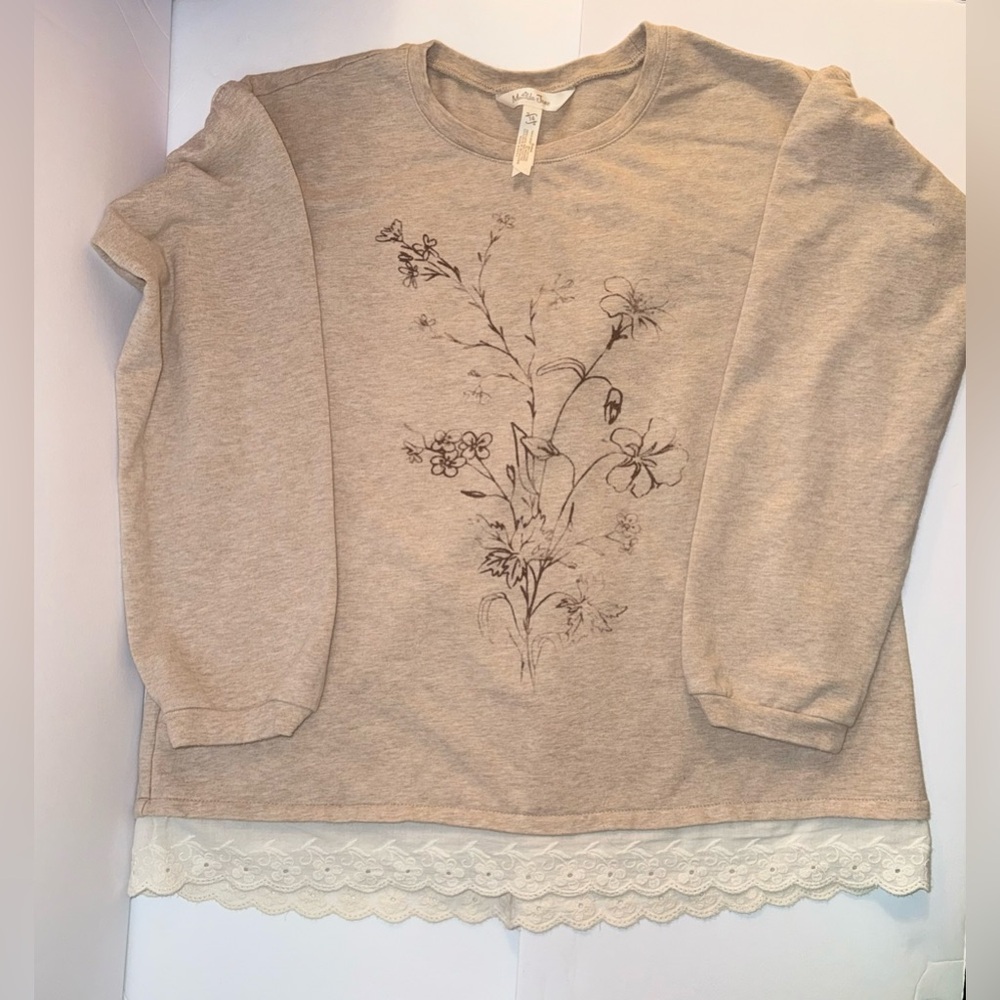 Matilda Jane Cream Floral Tee for Girls